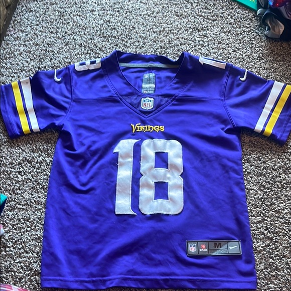 NFL Minnesota Vikings Purple and Yellow Jefferson Jersey - Picture 2 of 8